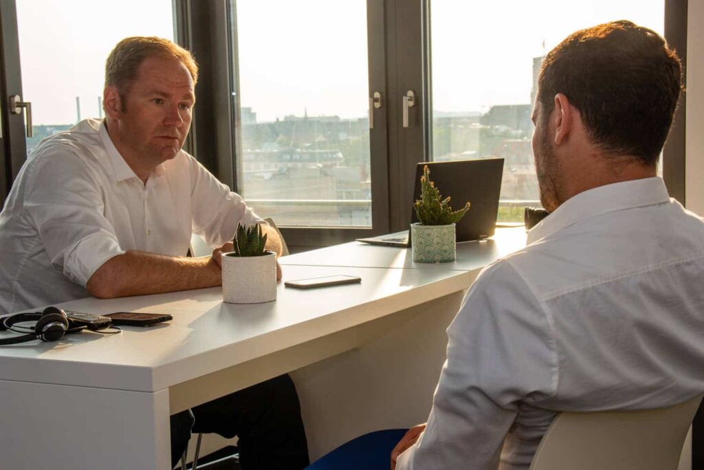 jens office conversation progressive